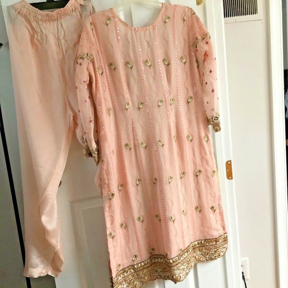 Shalwar Kameez Pakistani Indian Punjabi Suit - Picture 3 of 8